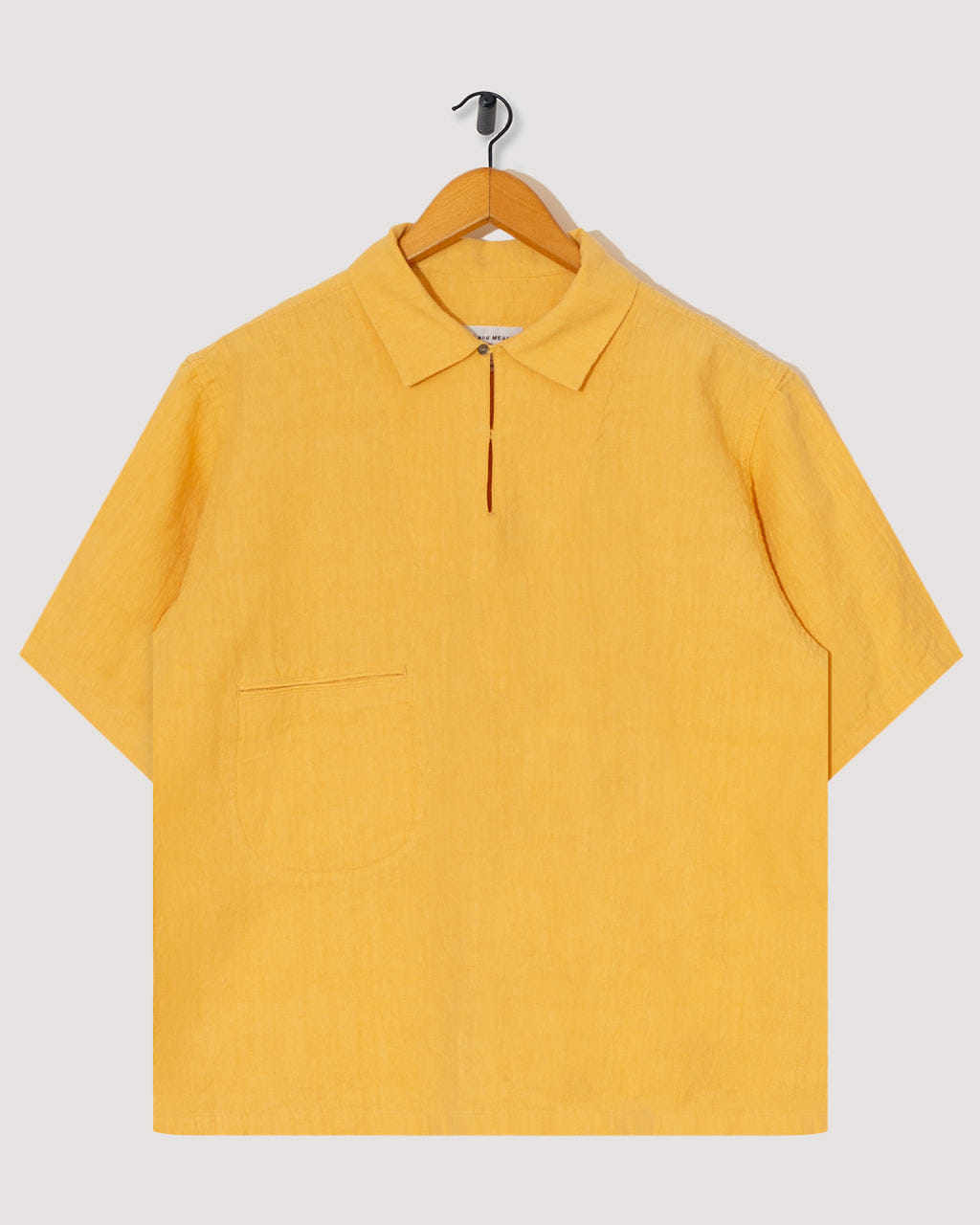 Ends and Means Med Shirt - Lemon Yellow