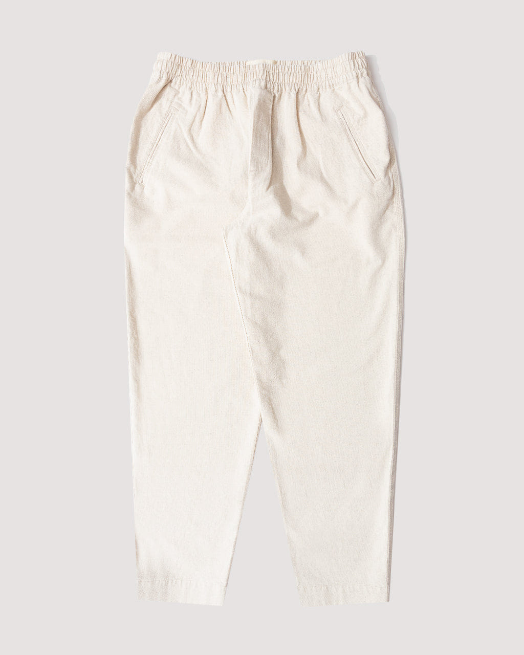 Folk Drawcord Assembly Pant - Natural Linen Cotton Canvas