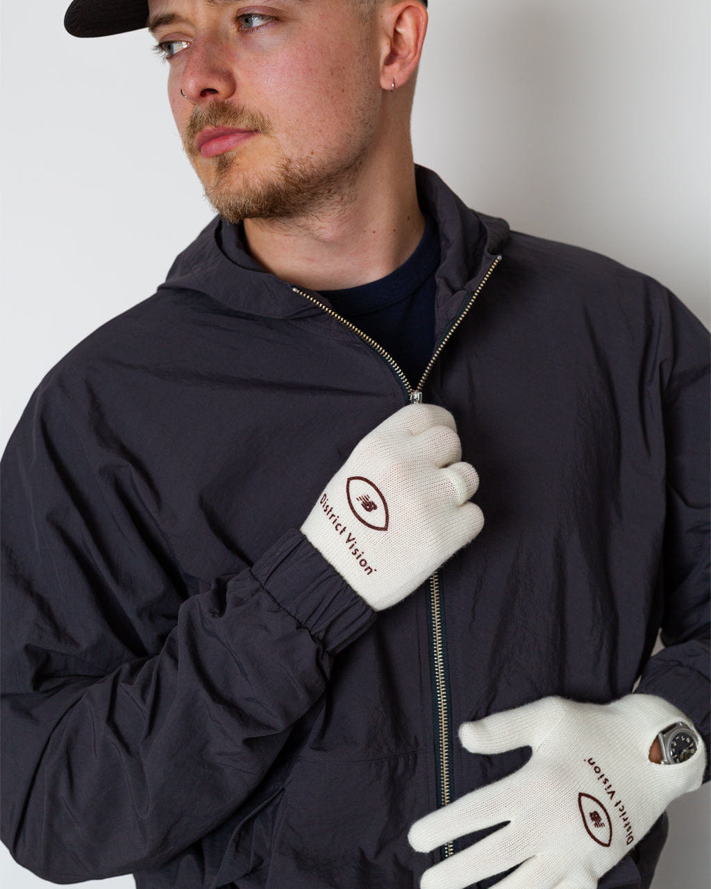 District Vision Knit Windowed Running Gloves