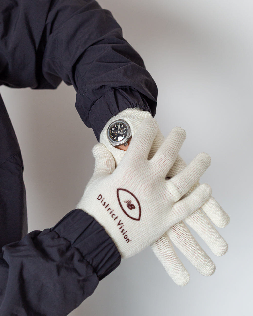 District Vision Knit Windowed Running Gloves