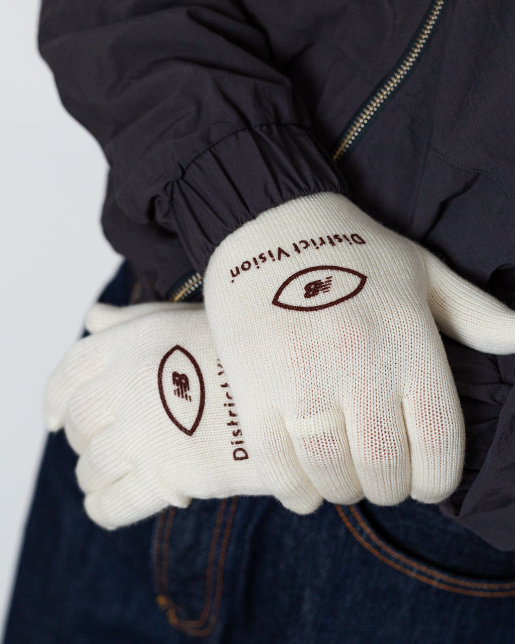 District Vision Knit Windowed Running Gloves