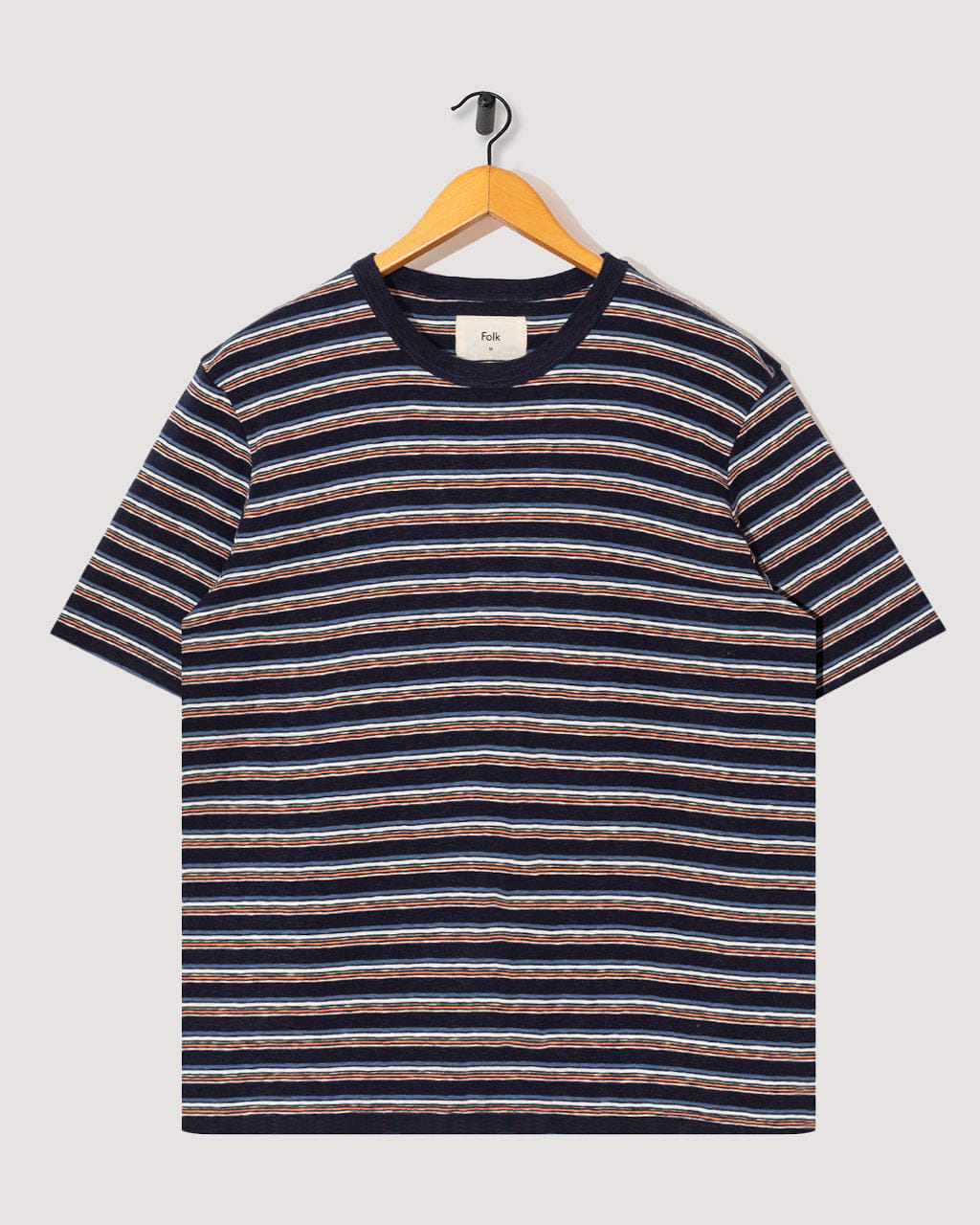 Folk Multi Stripe Tee - Blue Jungle Cat Stripe