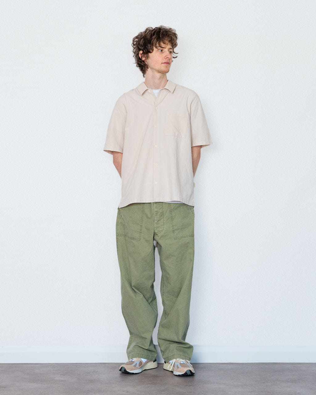 Folk Gabe Shirt - Stone