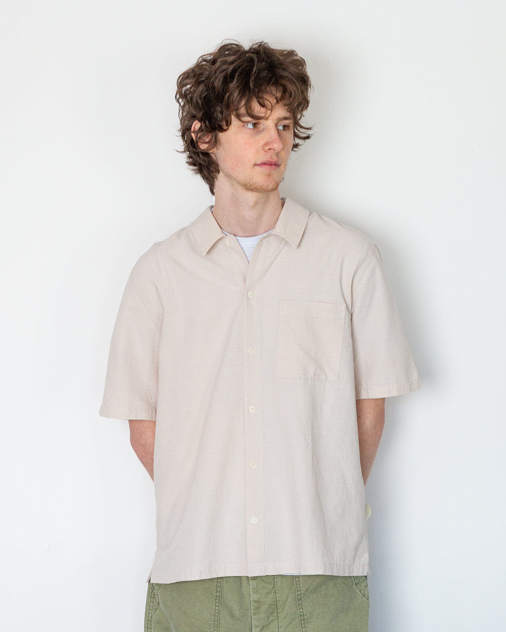 Folk Gabe Shirt - Stone
