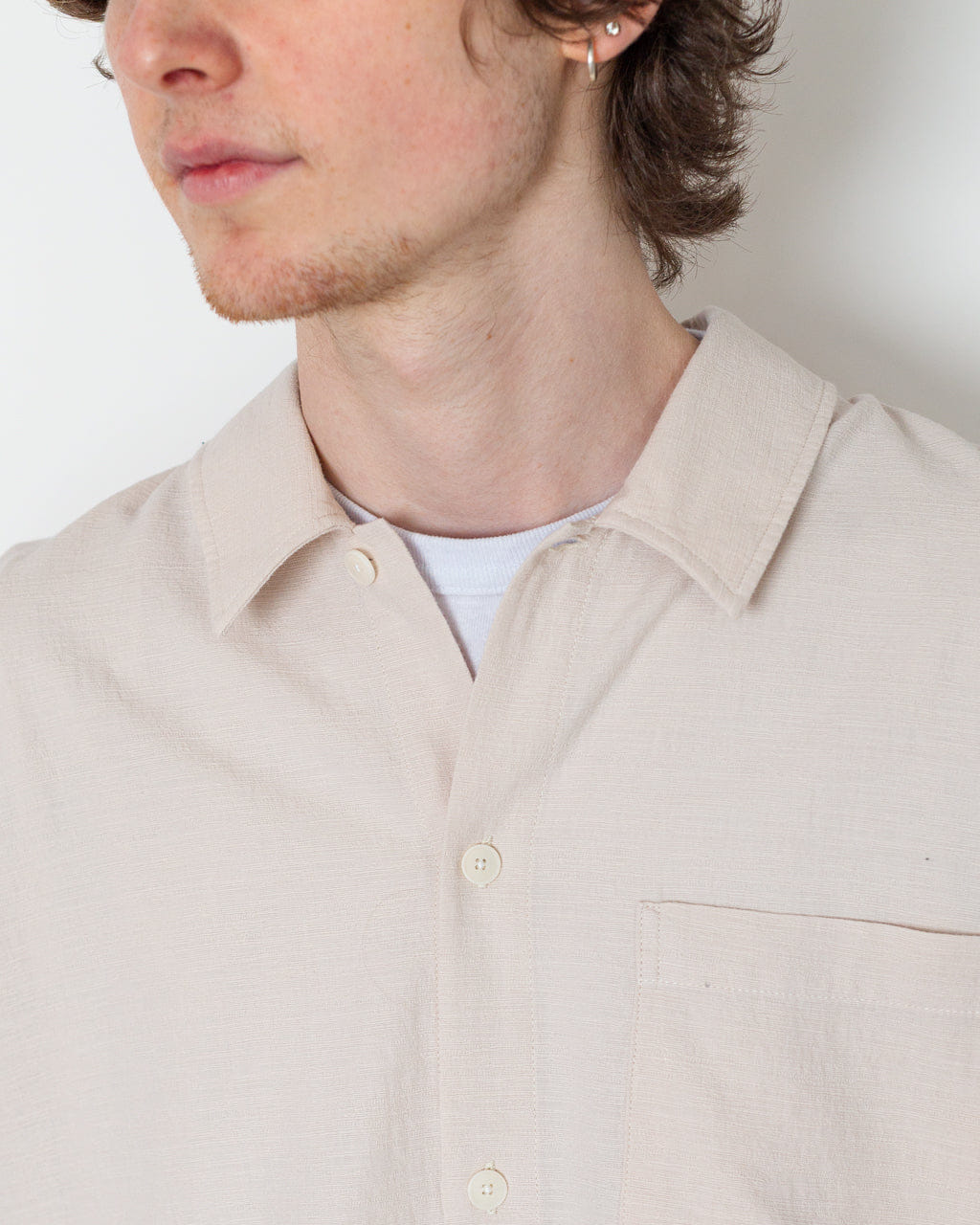 Folk Gabe Shirt - Stone