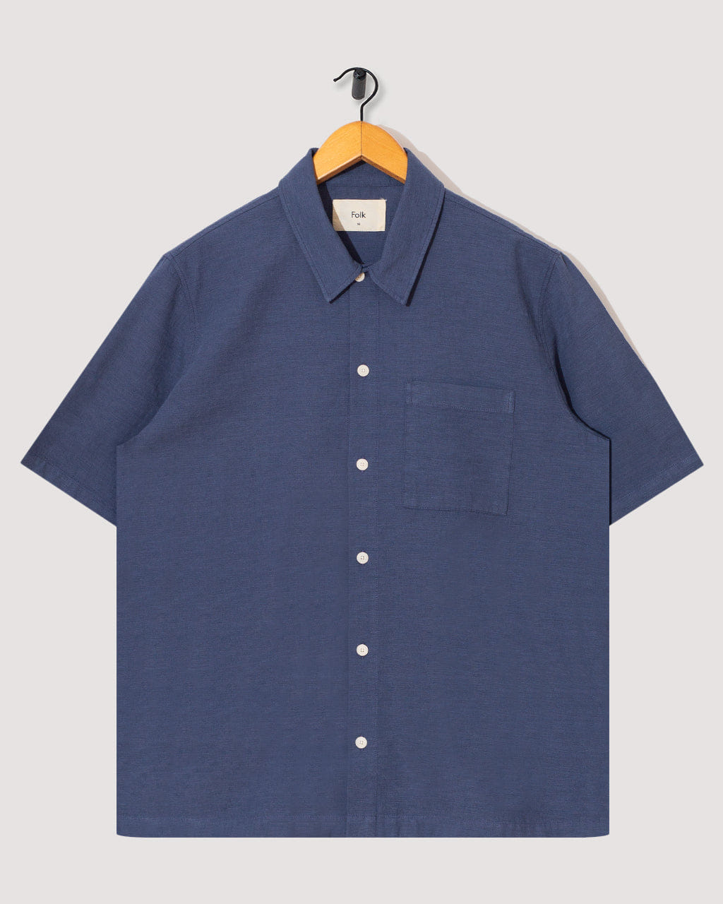 Folk Gabe Shirt - Soft Navy