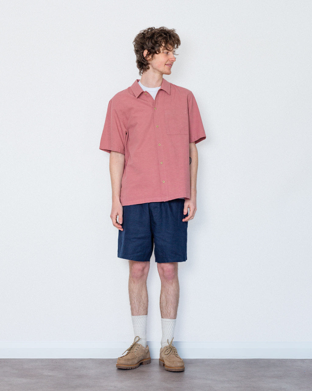 Folk Gabe Shirt - Dusty Pink