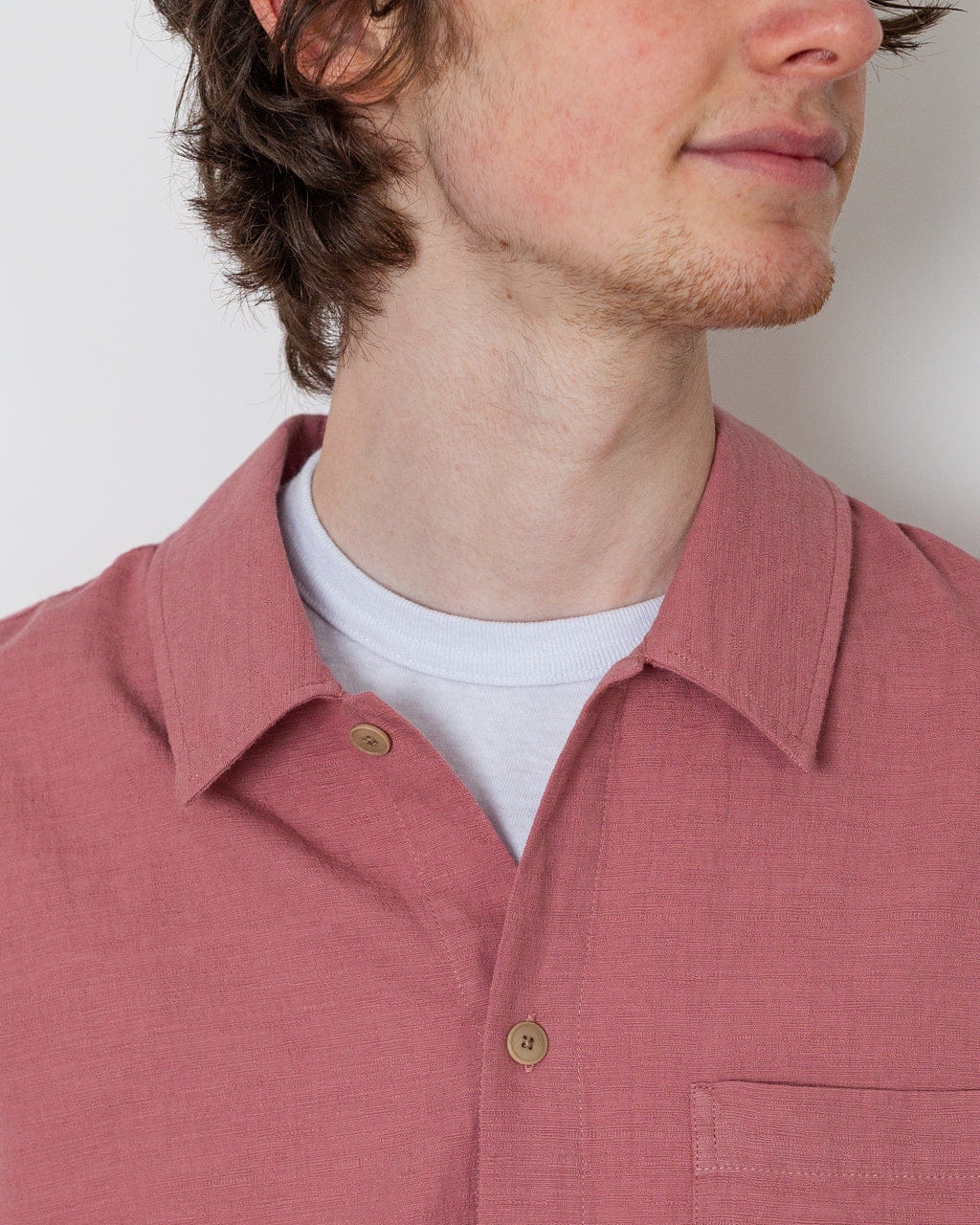 Folk Gabe Shirt - Dusty Pink