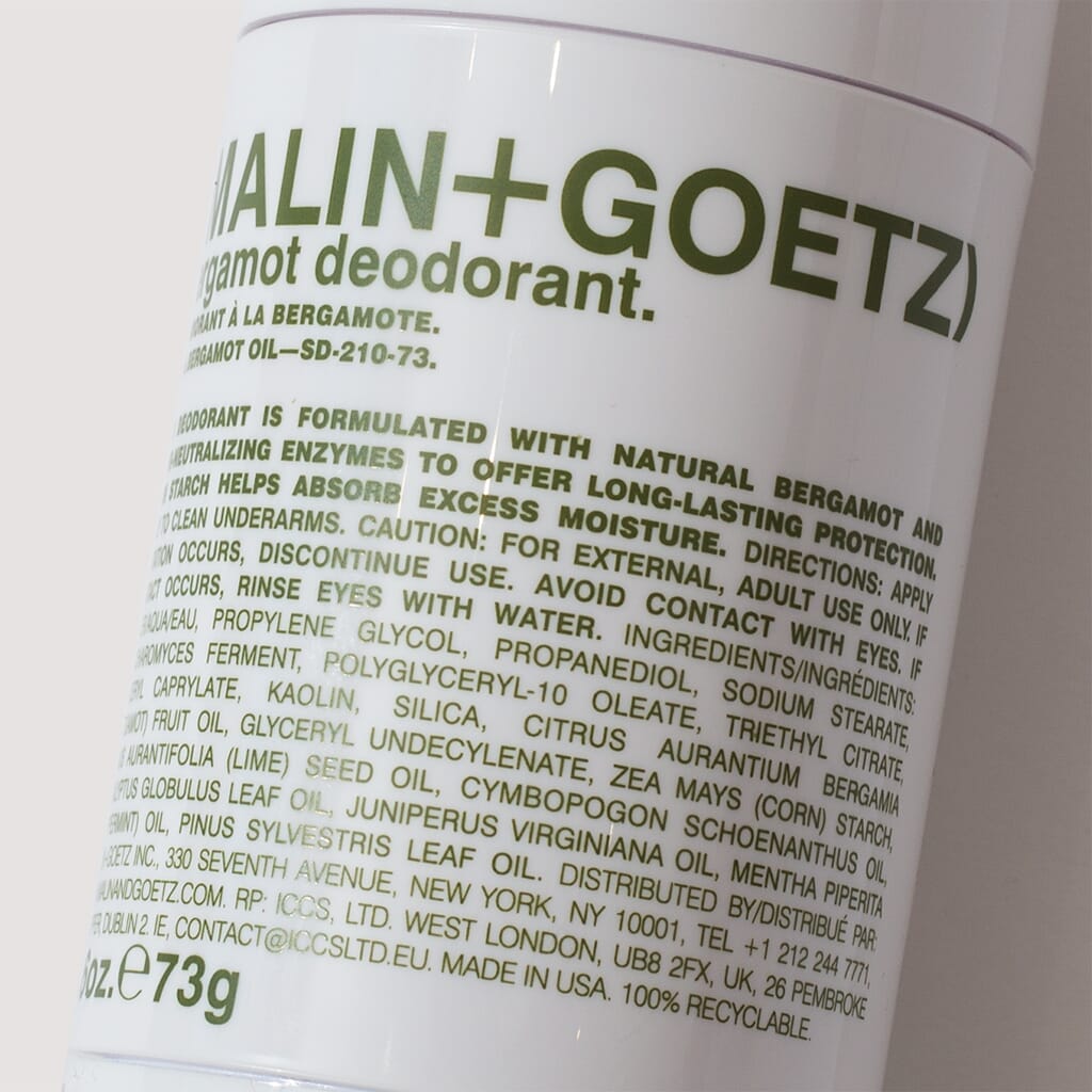 MALIN+GOETZ Bergamot Deodorant