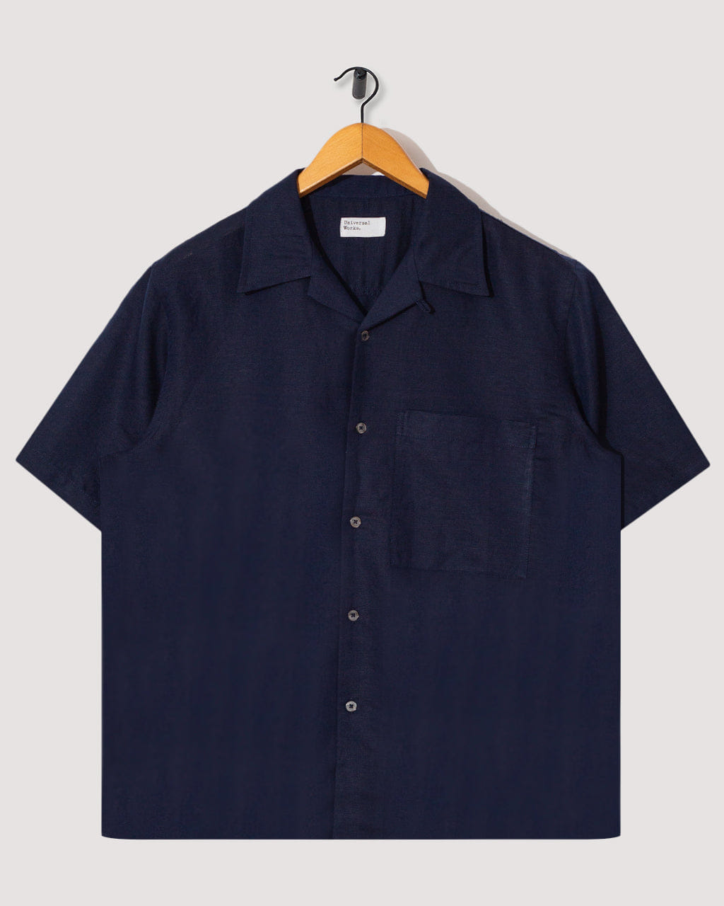 Universal Works Camp Shirt - Navy Linen
