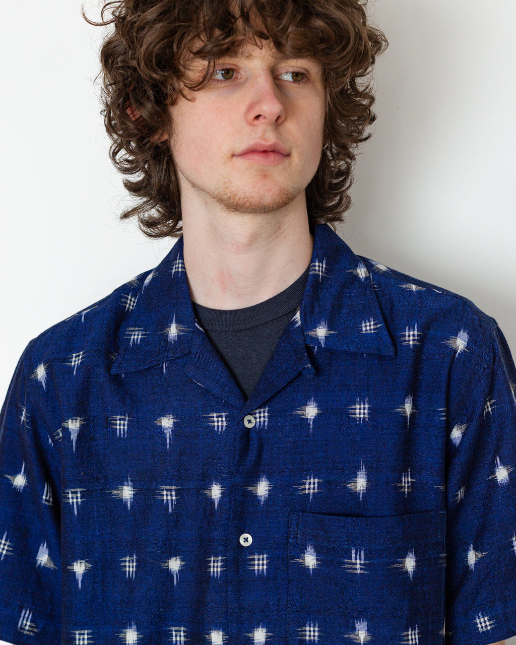 Universal Works Camp Shirt - Indigo Linen