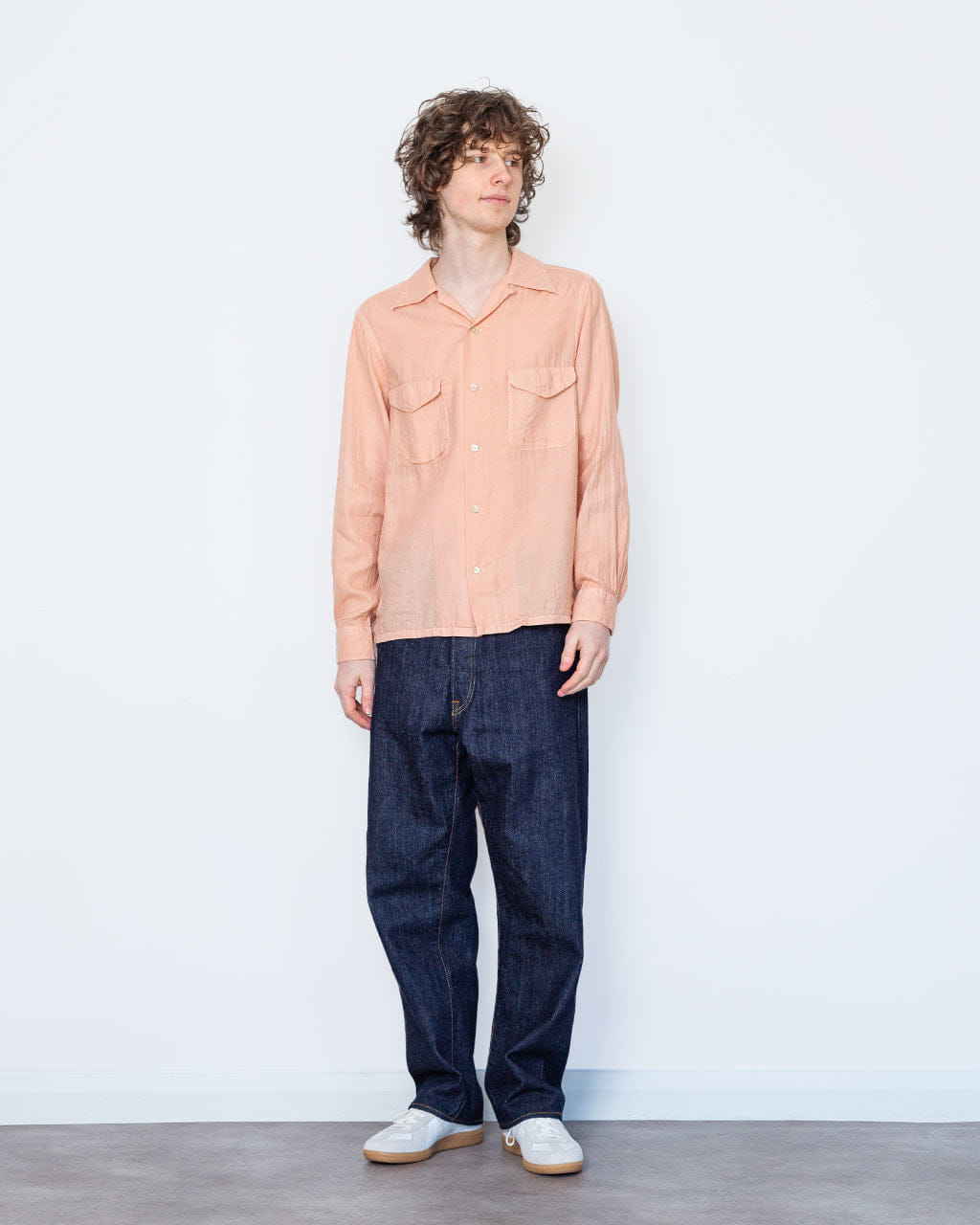 TAIGA TAKAHASHI LOT 101 - Open Collar Shirt - Sakura