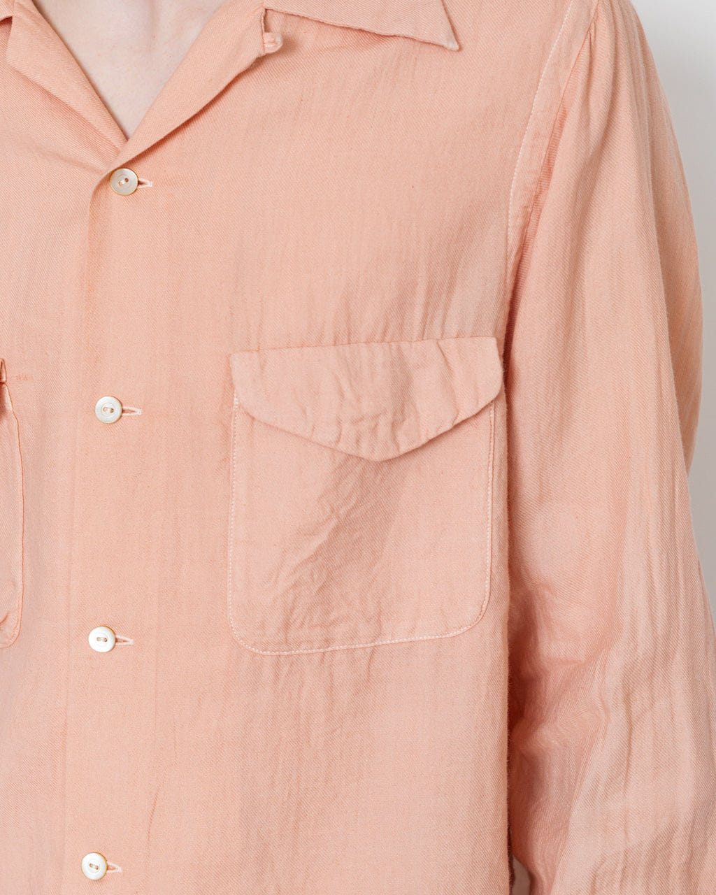 TAIGA TAKAHASHI LOT 101 - Open Collar Shirt - Sakura