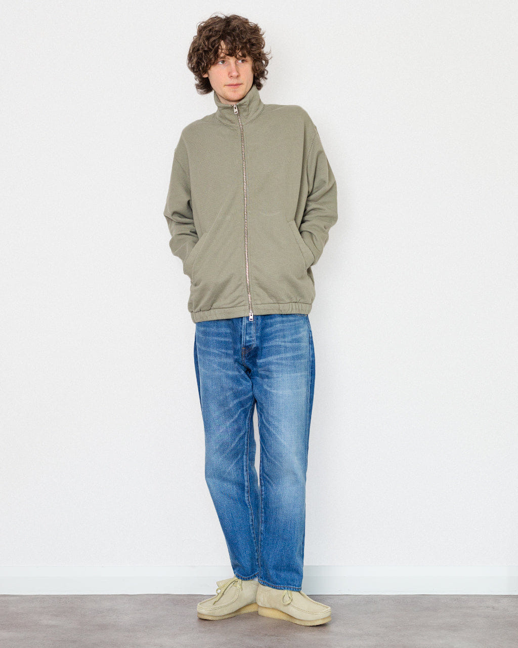 Norse Projects Hornidal Loopback Track Jacket - Vetiver