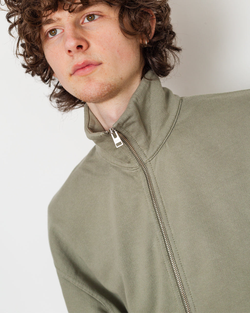 Norse Projects Hornidal Loopback Track Jacket - Vetiver