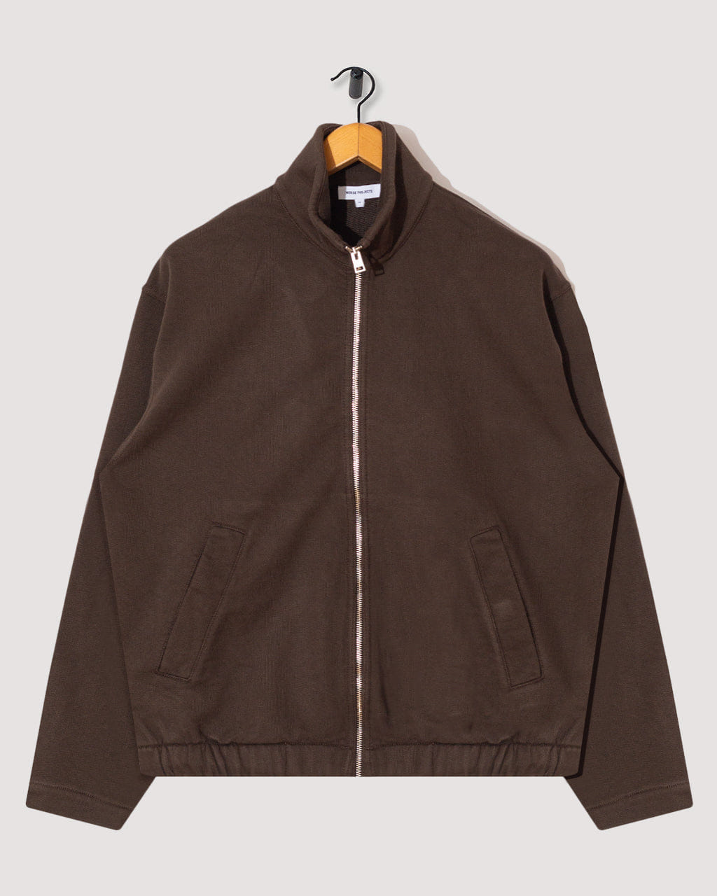 Norse Projects Hornidal Loopback Track Jacket - Delicioso Brown