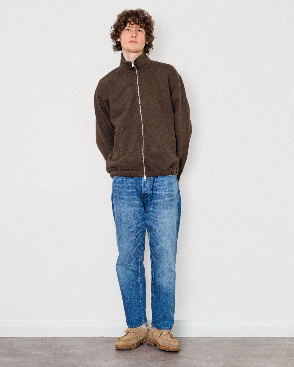 Norse Projects Hornidal Loopback Track Jacket - Delicioso Brown