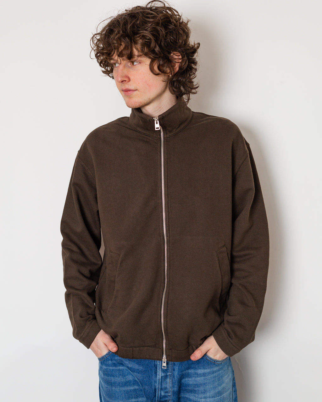 Norse Projects Hornidal Loopback Track Jacket - Delicioso Brown