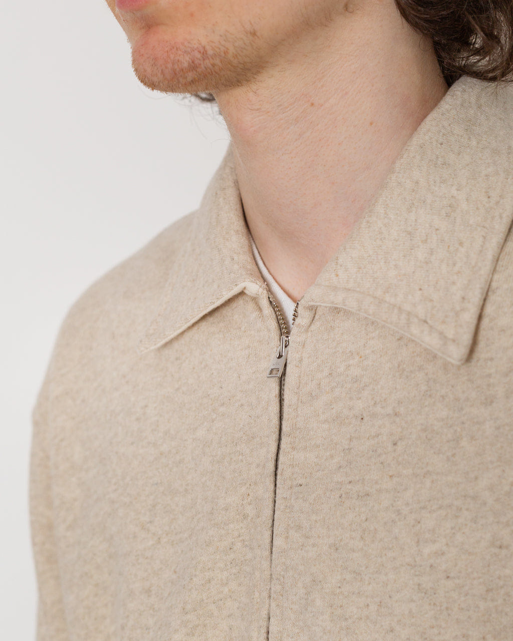 Norse Projects Fynshav Cotton Linen Loopback Jacket - Natural