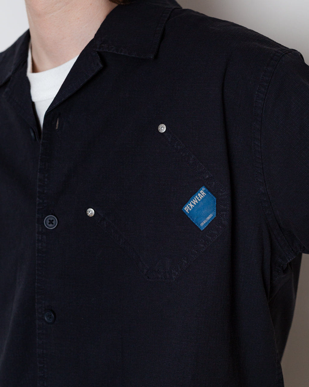 Pexwear Tradesman Shirt - Blue Black