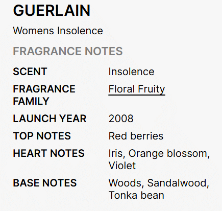 Guerlain Paris Guerlain Insolence Paris Eau De Parfum for Women 75ml