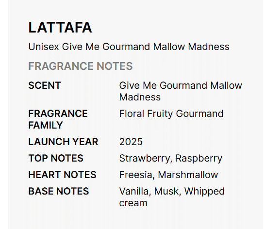 Lattafa Give Me Gourmand Mallow Madness Eau De Parfum For Unisex 75ml