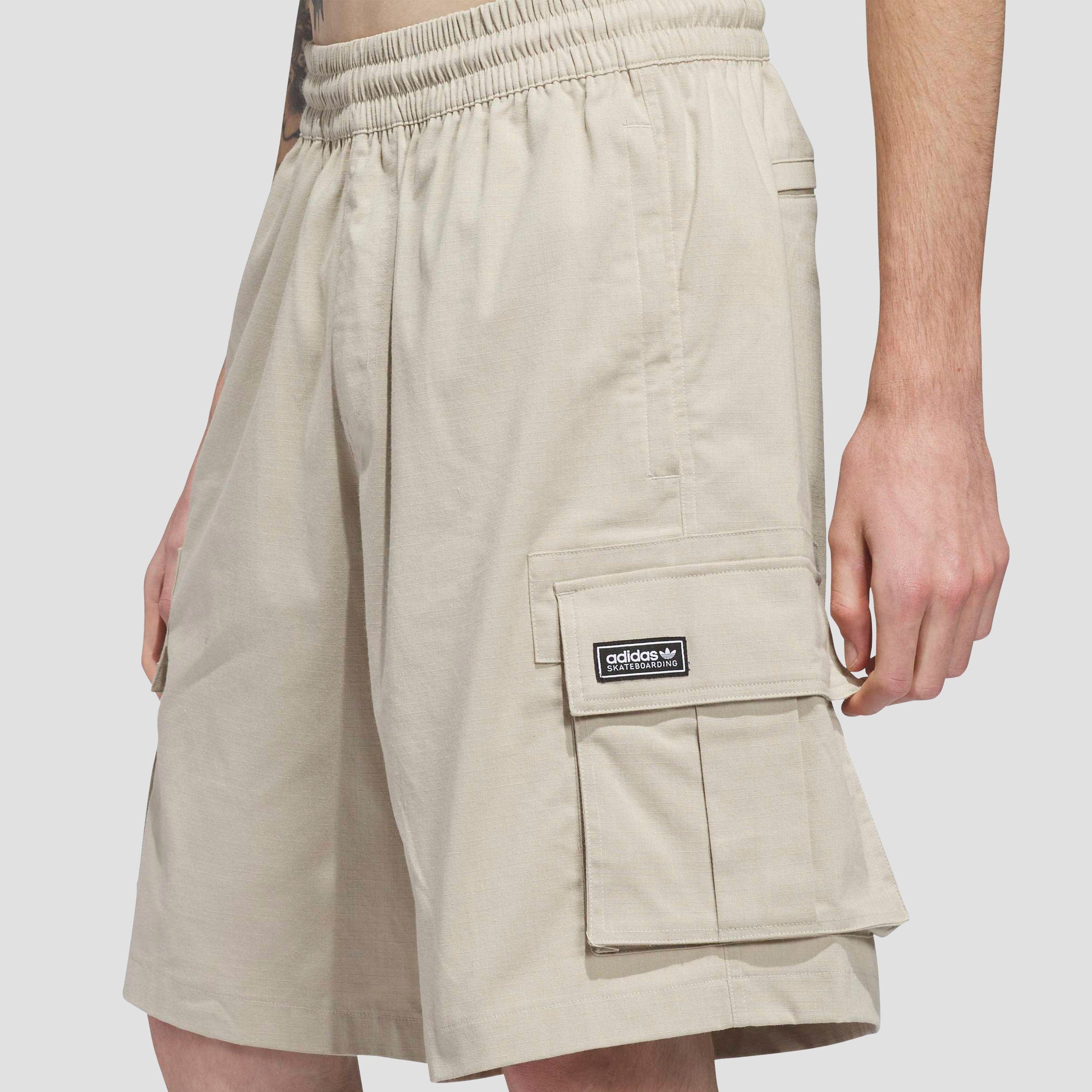 Adidas Skateboarding Cargo Shorts Khaki Heather