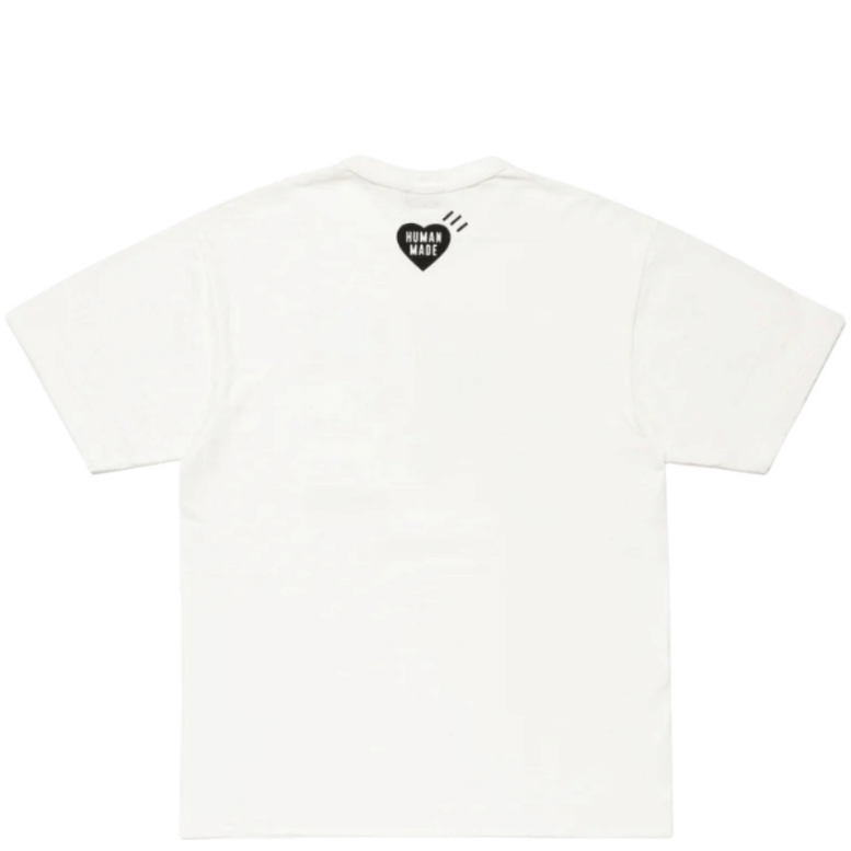HUMAN MADE TIGER HEART WHITE TEE