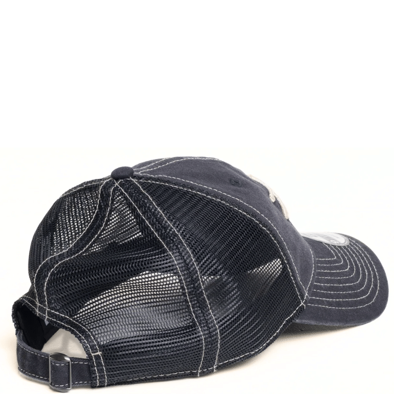 STUSSY NEW ERA 9TWENTY NAVY WASHED BASIC TRUCKER CAP