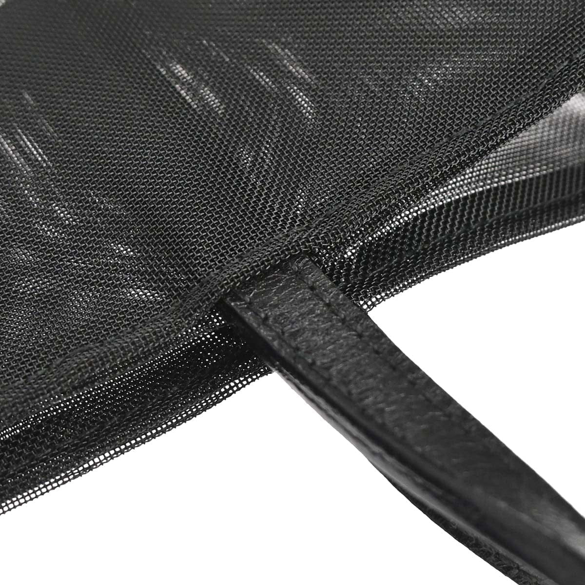 Fendi Black Nylon Mesh Tote Handbag