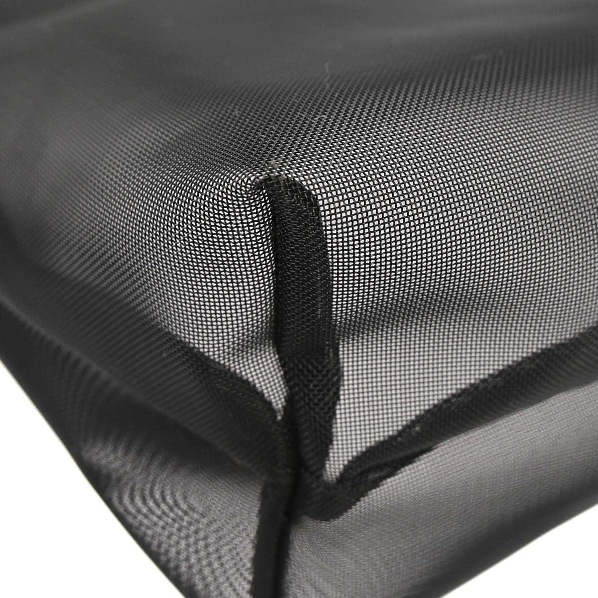 Fendi Black Nylon Mesh Tote Handbag