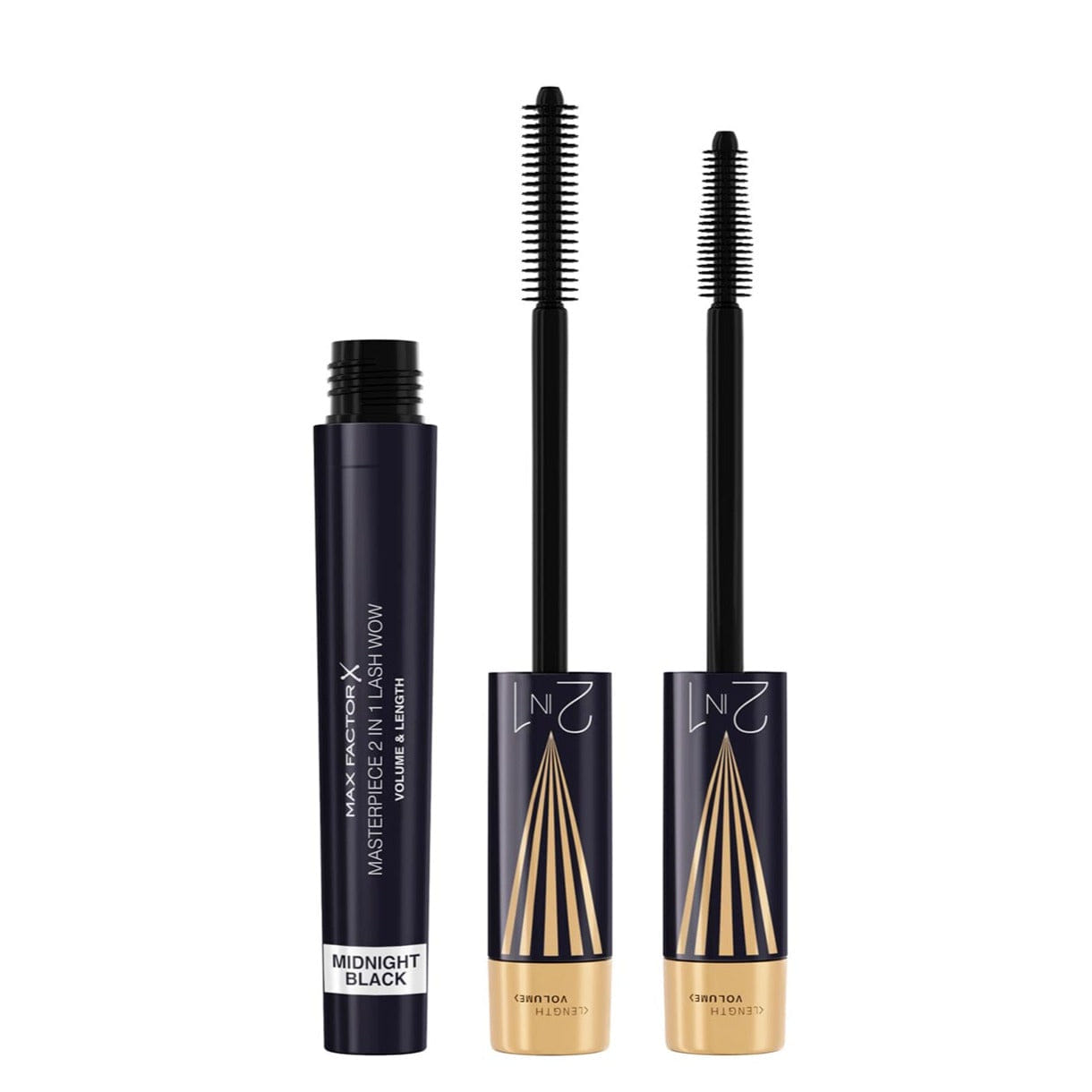 Max Factor Mascara Masterpiece 2 in 1 Lash Wow - Midnight Black