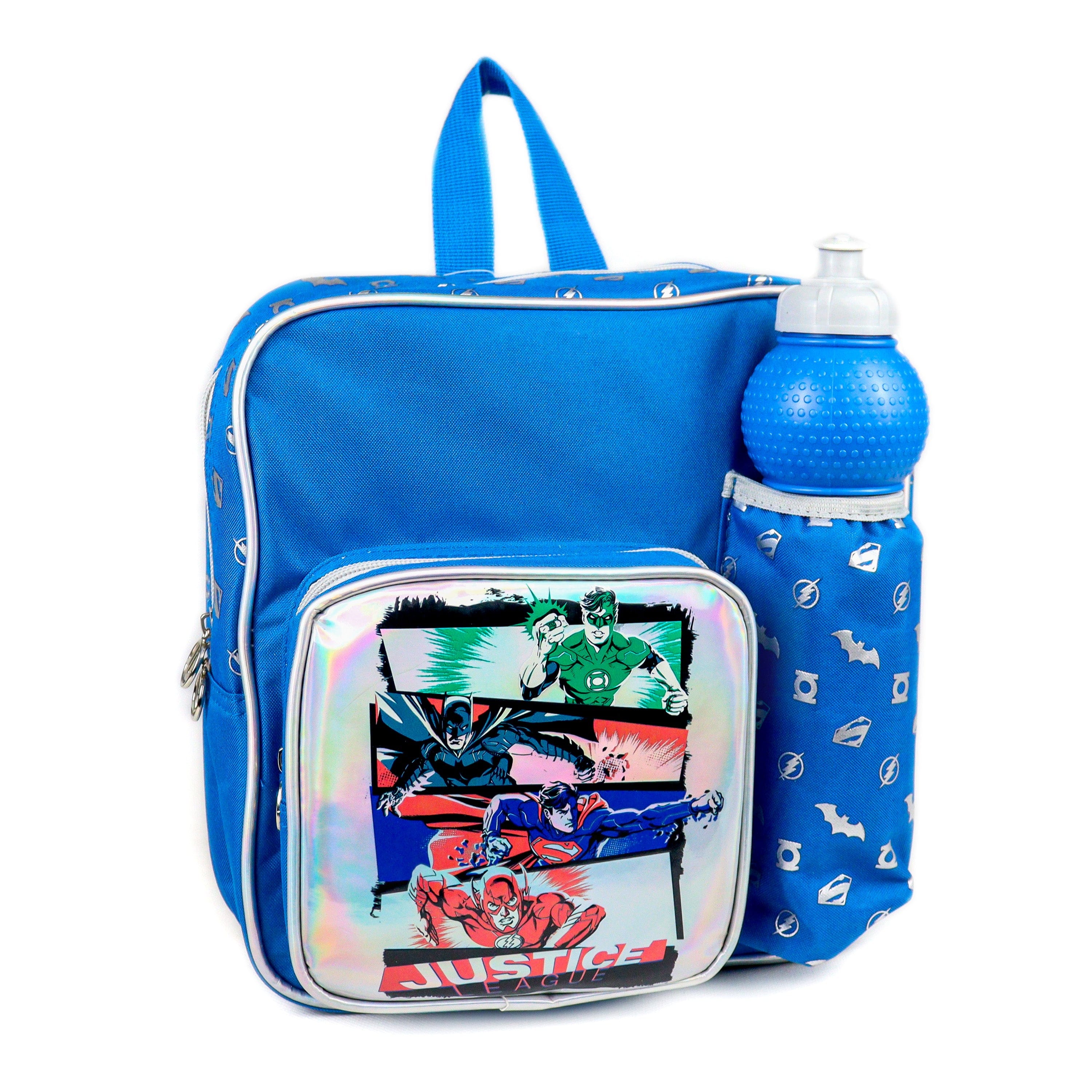 Warner Bros Justice League 3 in 1 Backpack Set for Toddler Preschool Kindergarten Kids