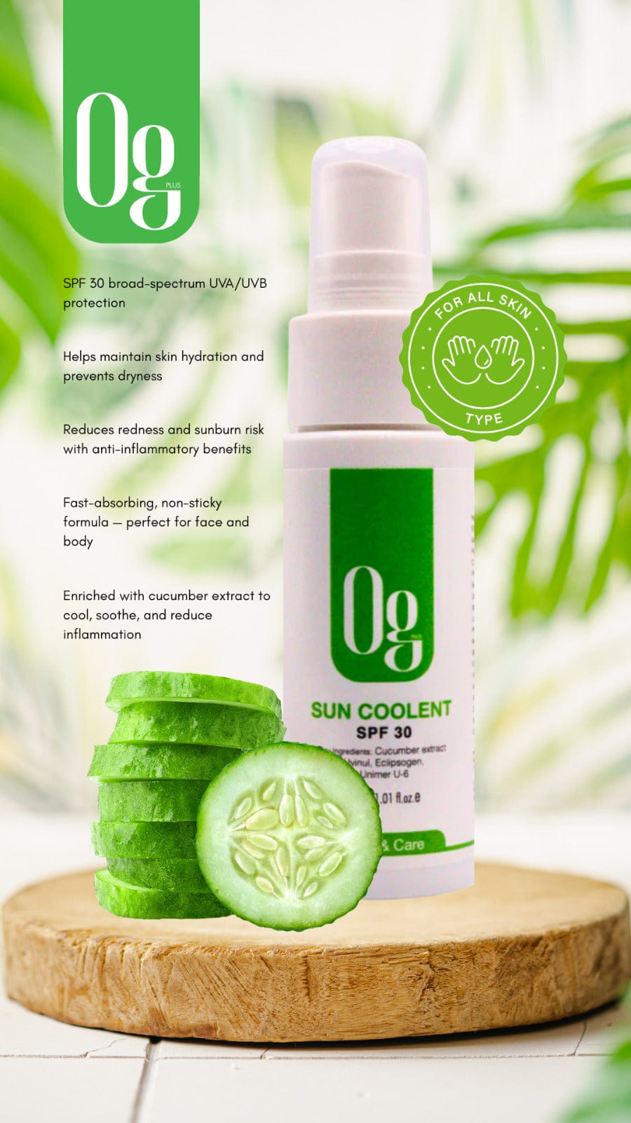 OgPlus Og Plus Sun Coolent SPF 30 SunCream