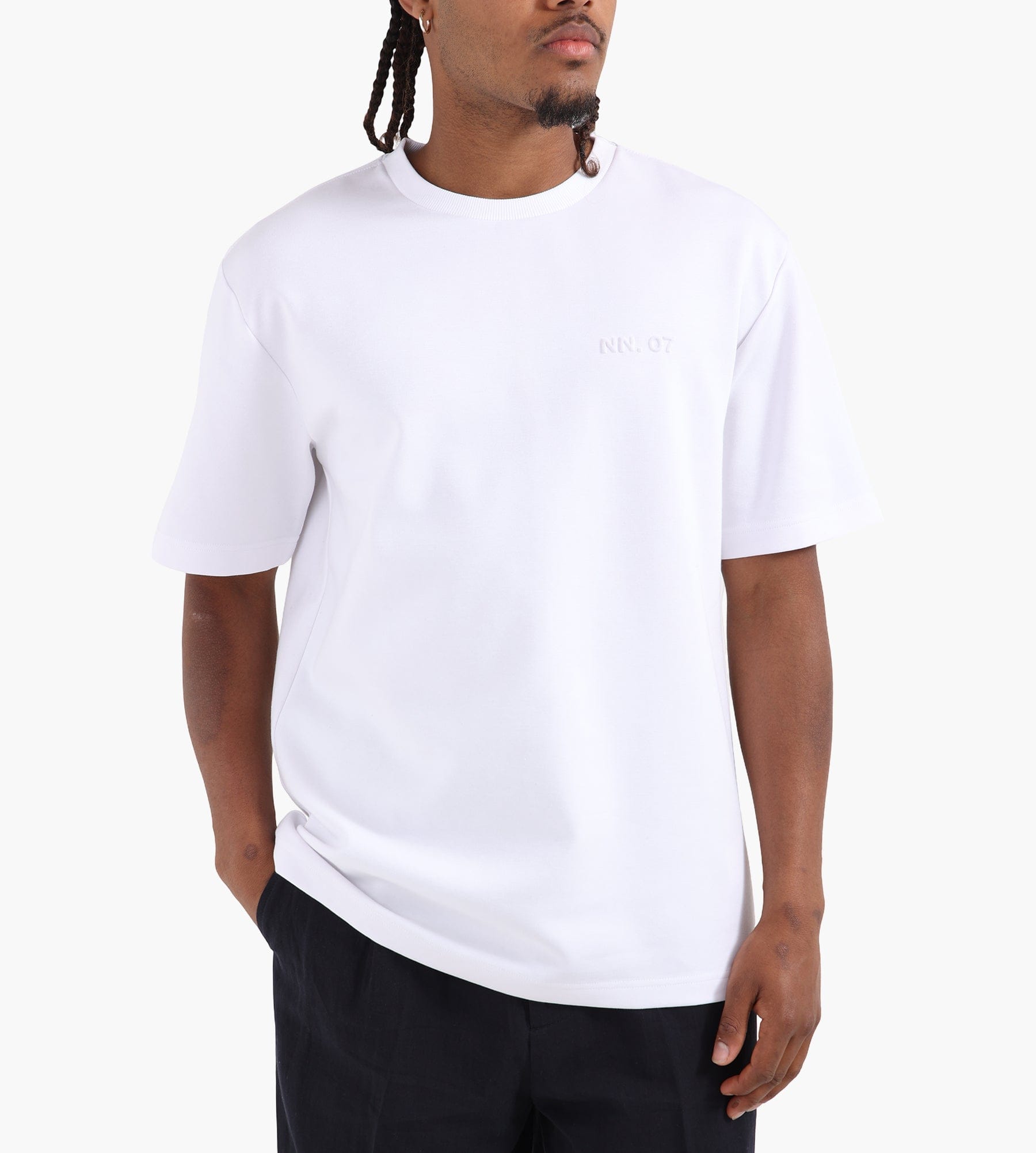NN.07 Nat Logo Tee 3457 White