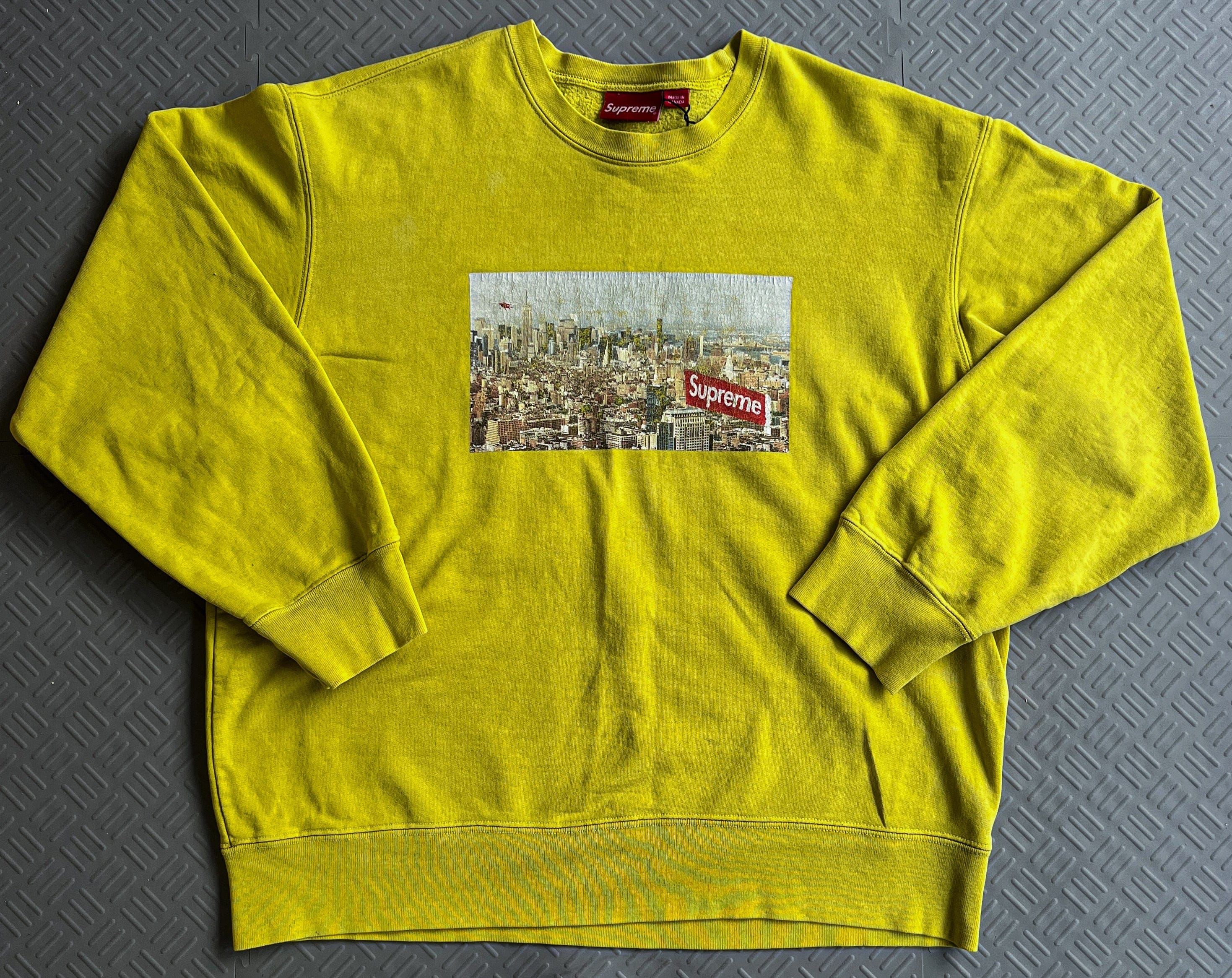 Supreme Aerial Sweater Yellow (L)