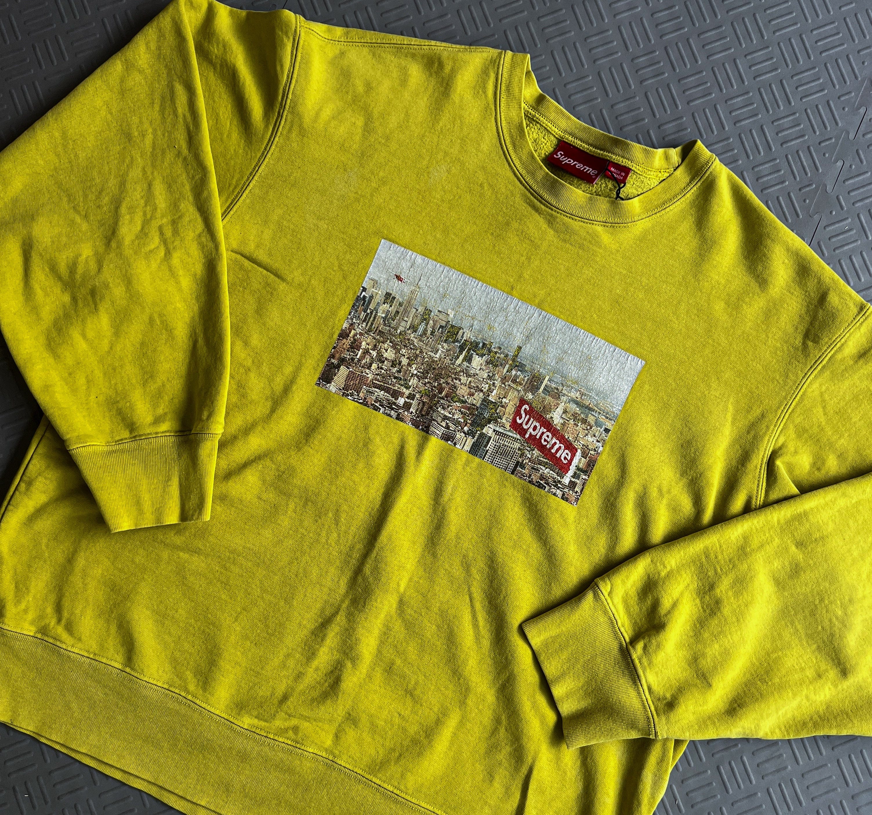 Supreme Aerial Sweater Yellow (L)