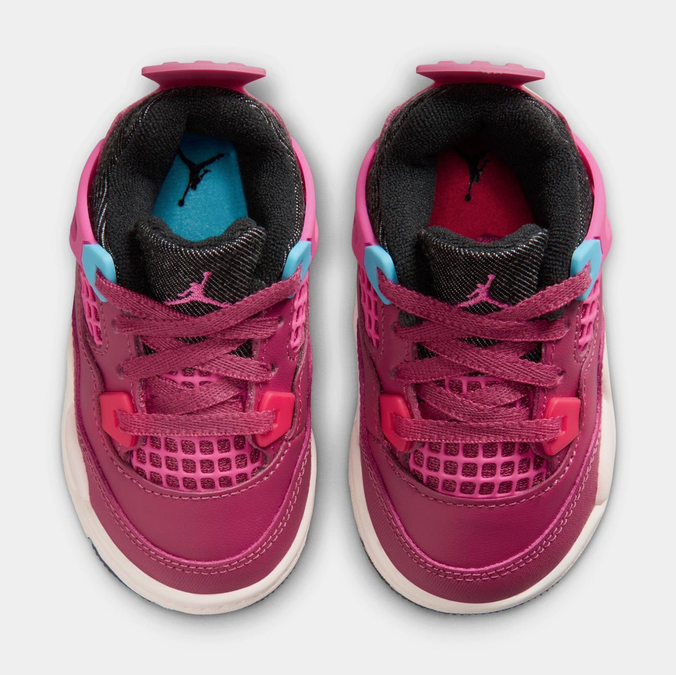 Air Jordan 4 Retro She's A Star Infant Toddler Lifestyle Shoes (Sweet Beet/Off Noir/Chalk/Desert Pink)