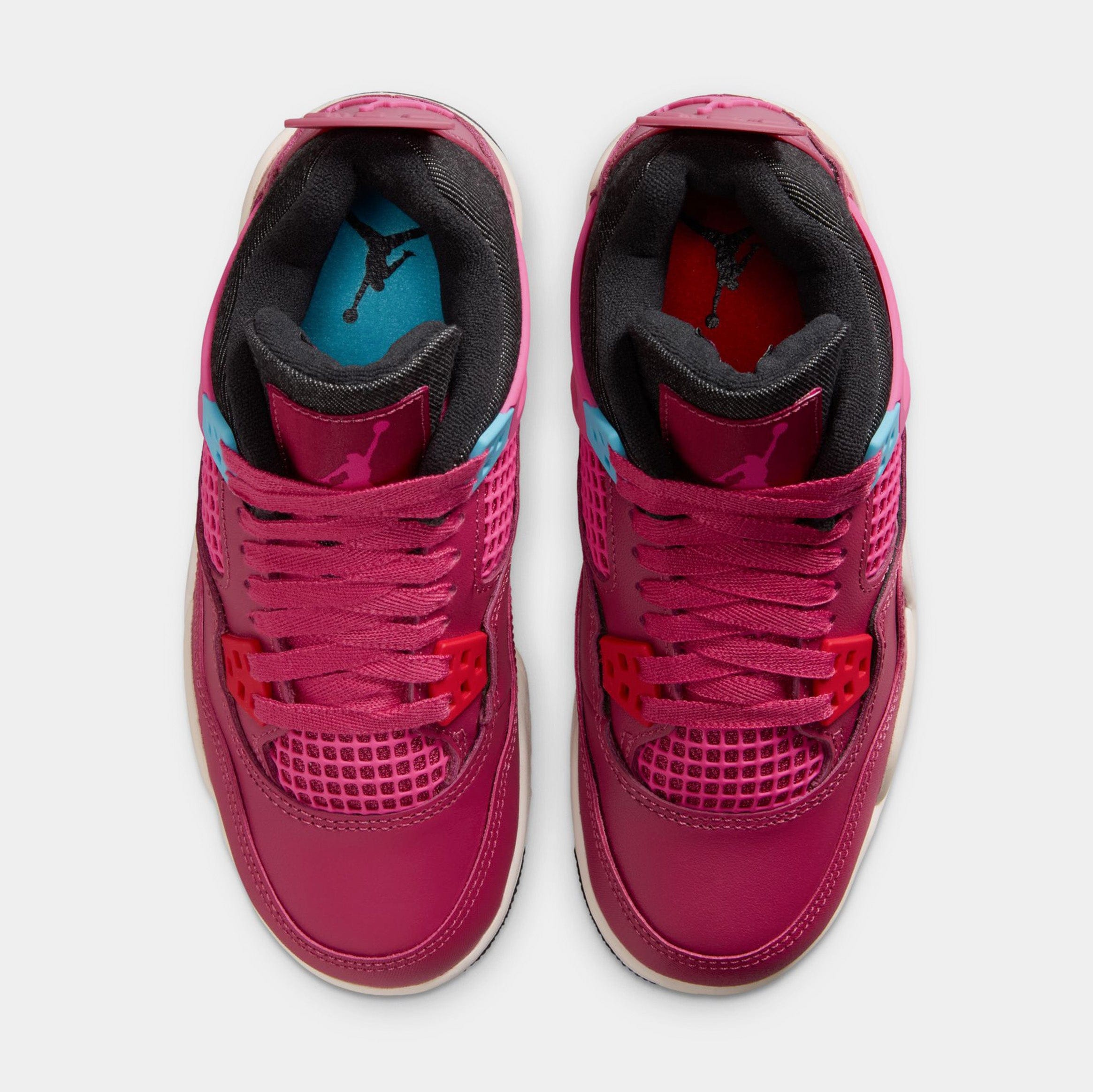 Air Jordan 4 Retro She's A Star Grade School Lifestyle Shoes (Sweet Beet/Off Noir/Chalk/Desert Pink)