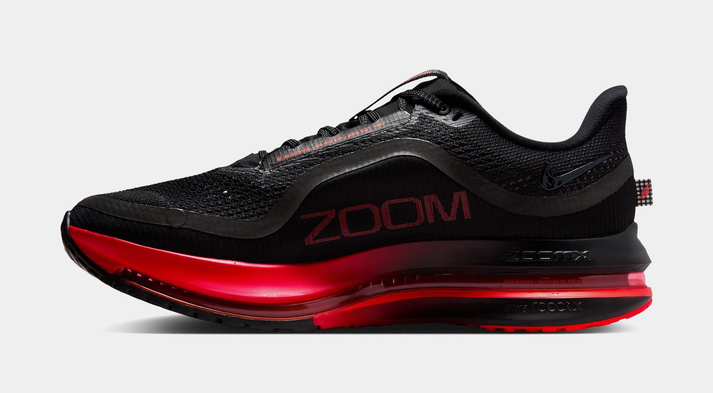 Nike Pegasus Premium Mens Running Shoes (Black/University Red/Bright Crimson/Black)