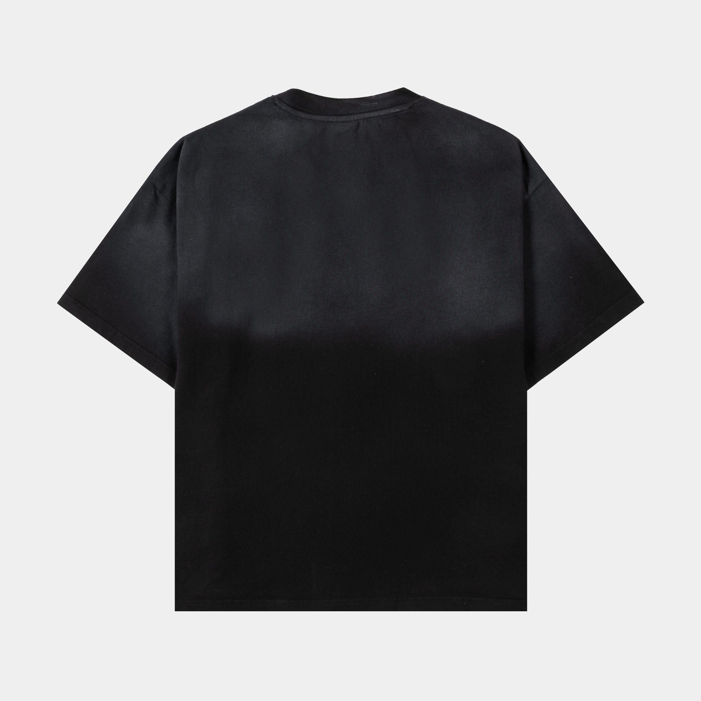 ORIGINAL SIN Crucifix Washed Mens Short Sleeve Shirt (Black)