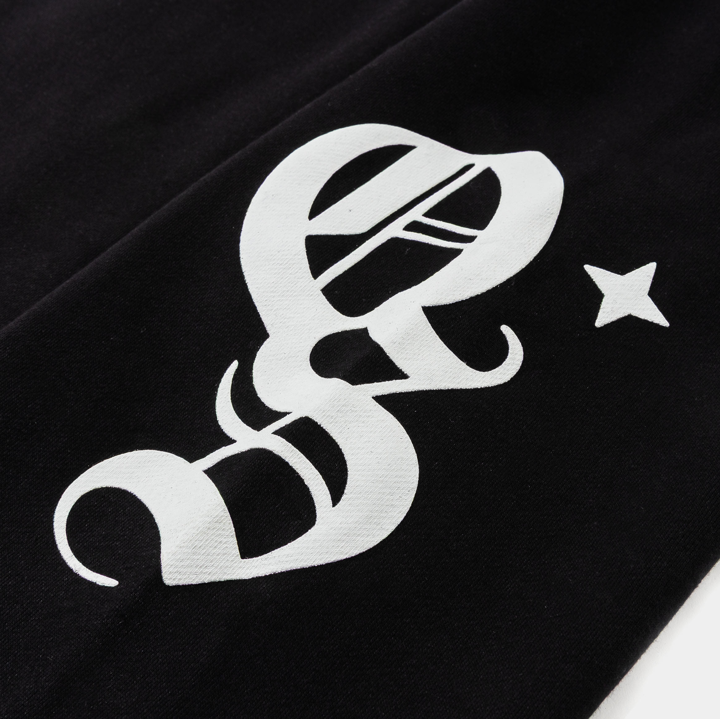 ORIGINAL SIN Rhinestone Mens Sweatpants (Black/White)