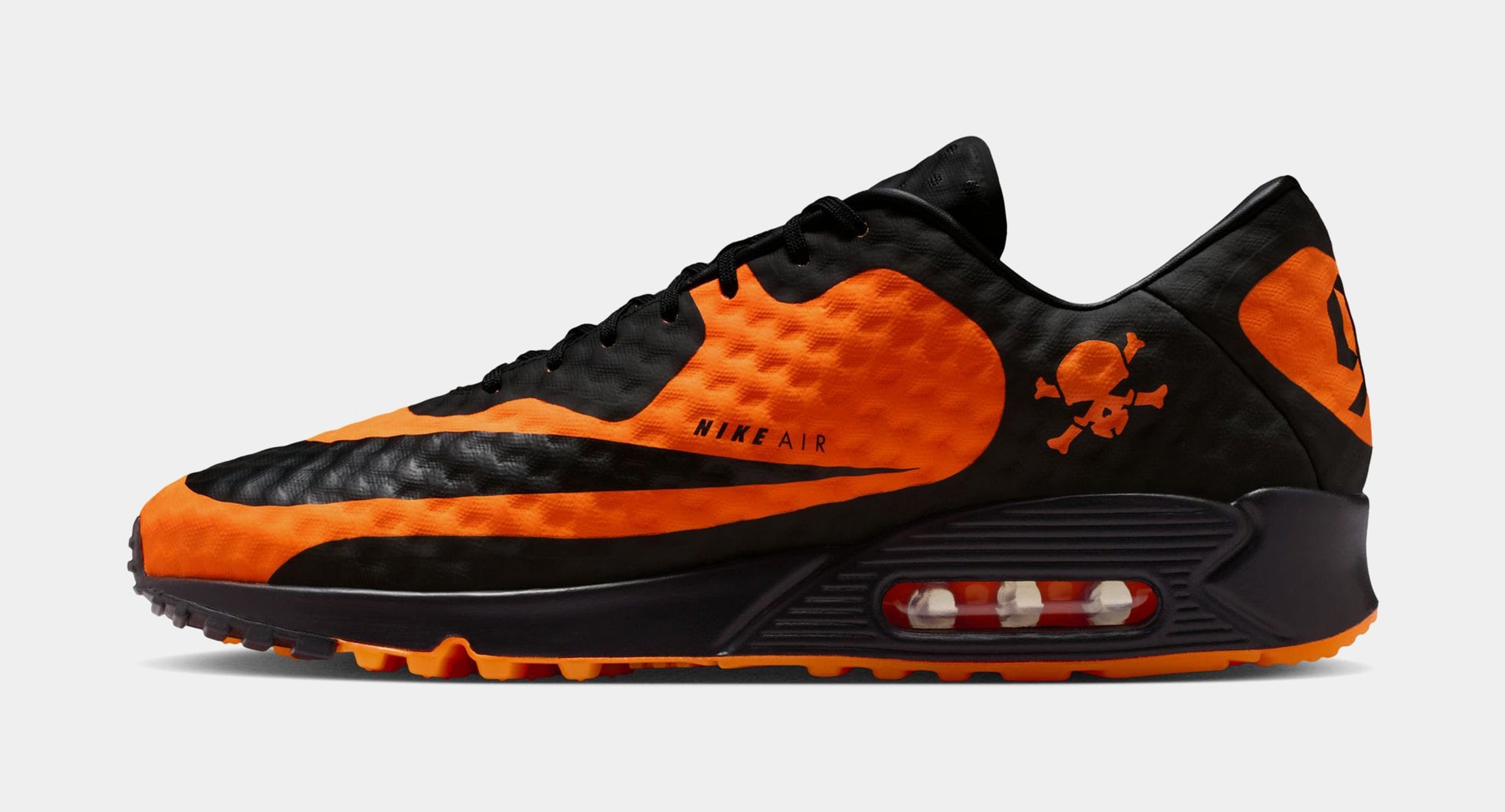 Nike Air Max 90 Hypervenom Mens Running Shoes (Bright Citrus/Black/Total Orange)