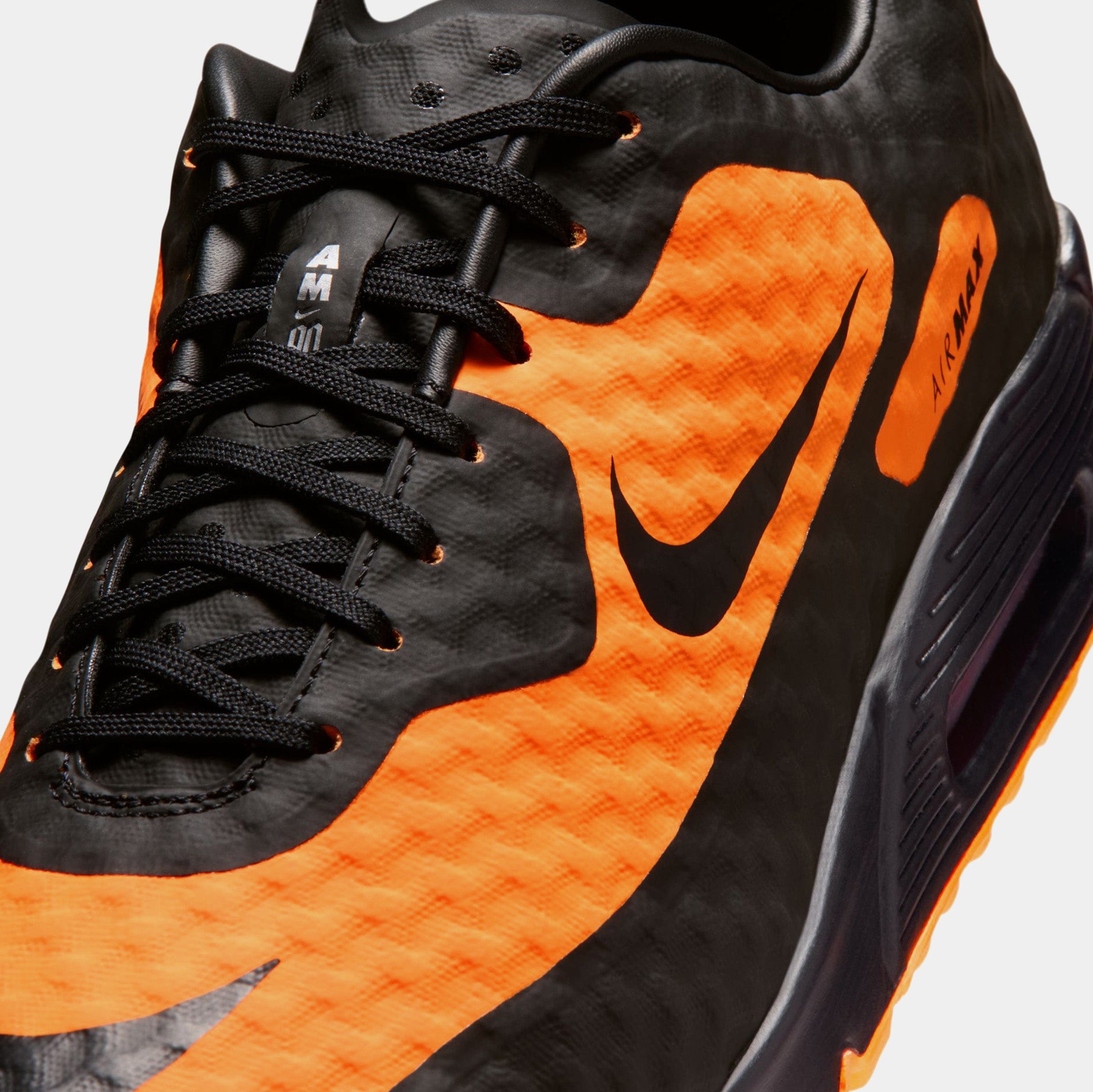 Nike Air Max 90 Hypervenom Mens Running Shoes (Bright Citrus/Black/Total Orange)