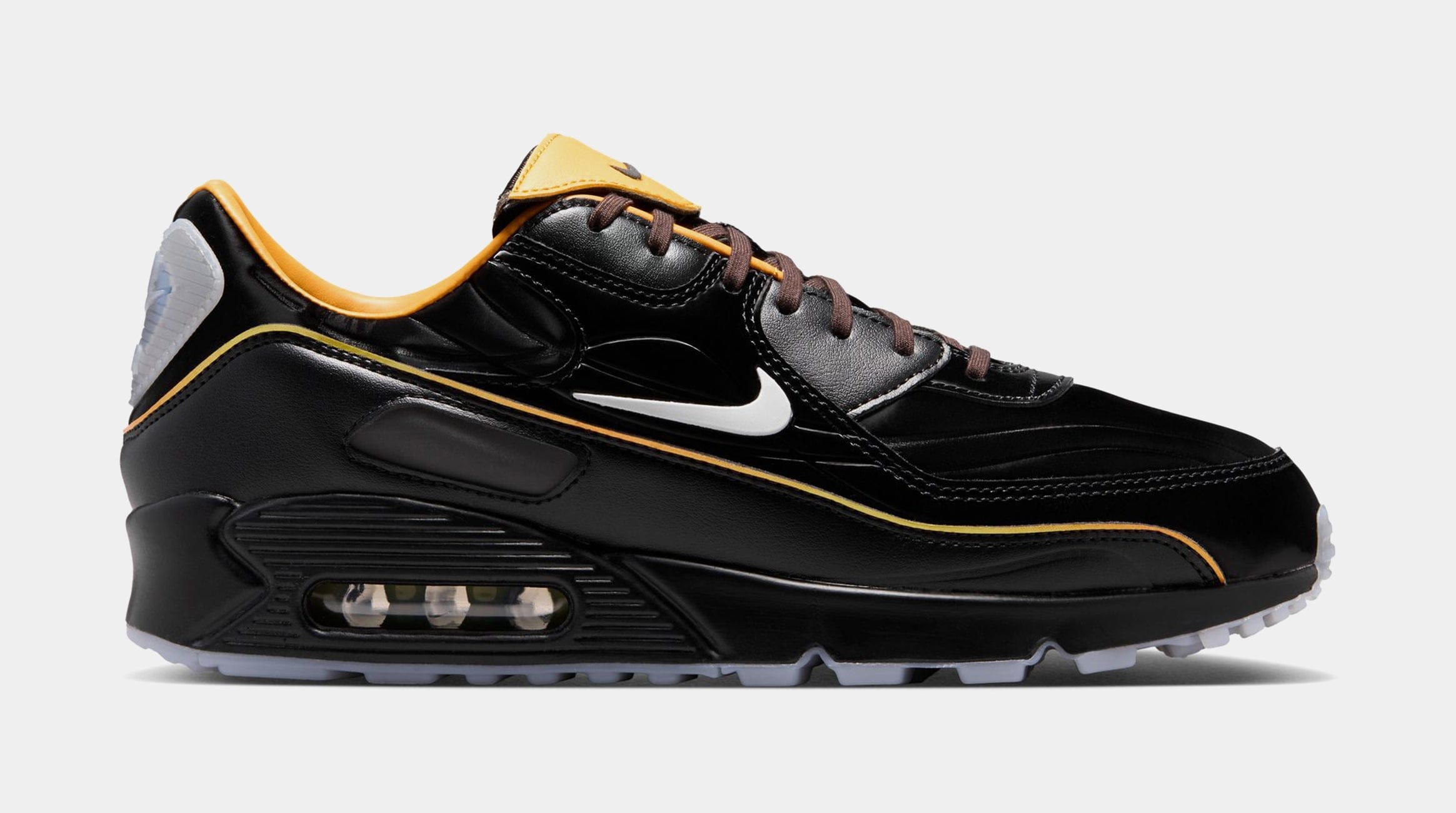 Nike Air Max 90 Mercurial Mens Running Shoes (Black/White/Gold Leaf/Pear)