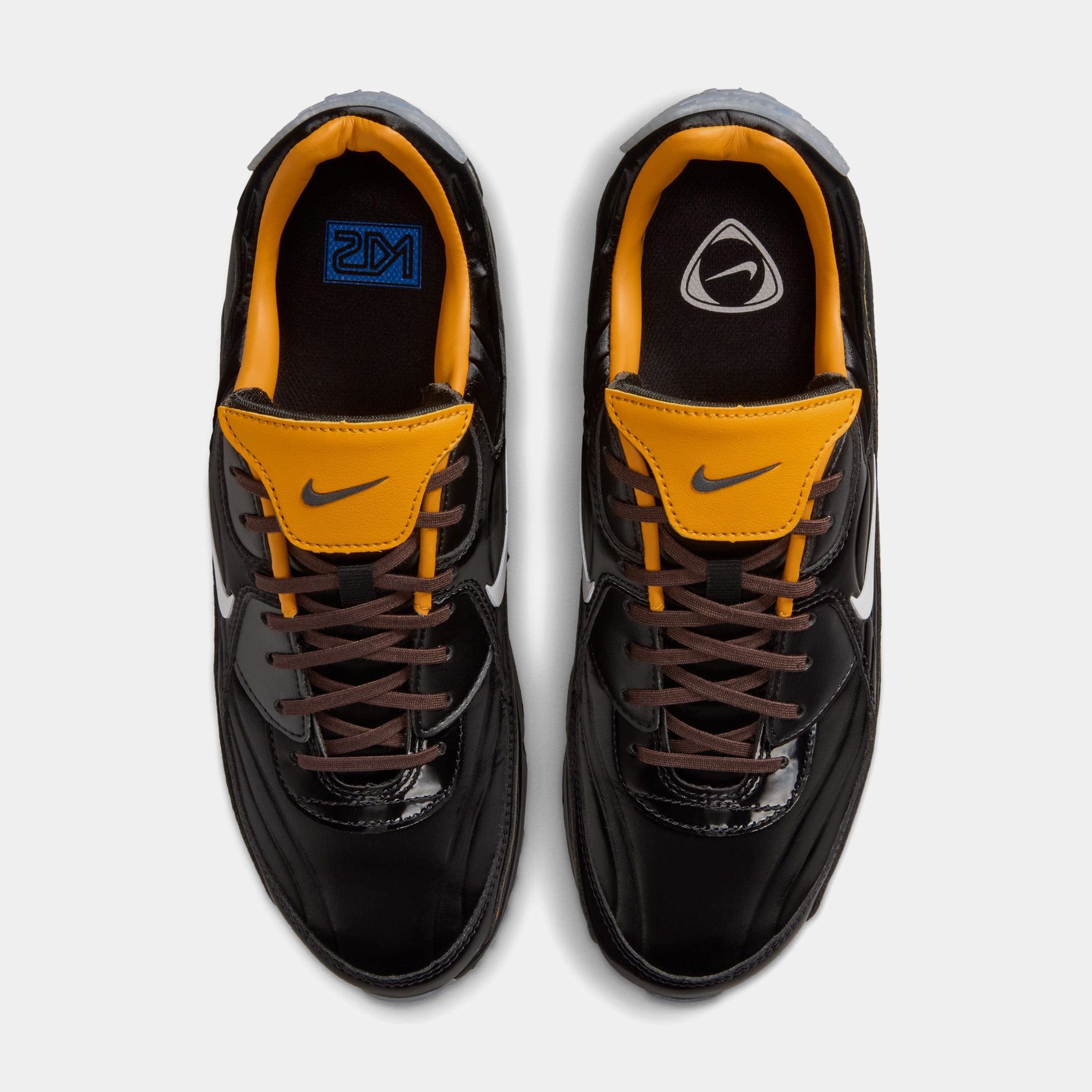 Nike Air Max 90 Mercurial Mens Running Shoes (Black/White/Gold Leaf/Pear)