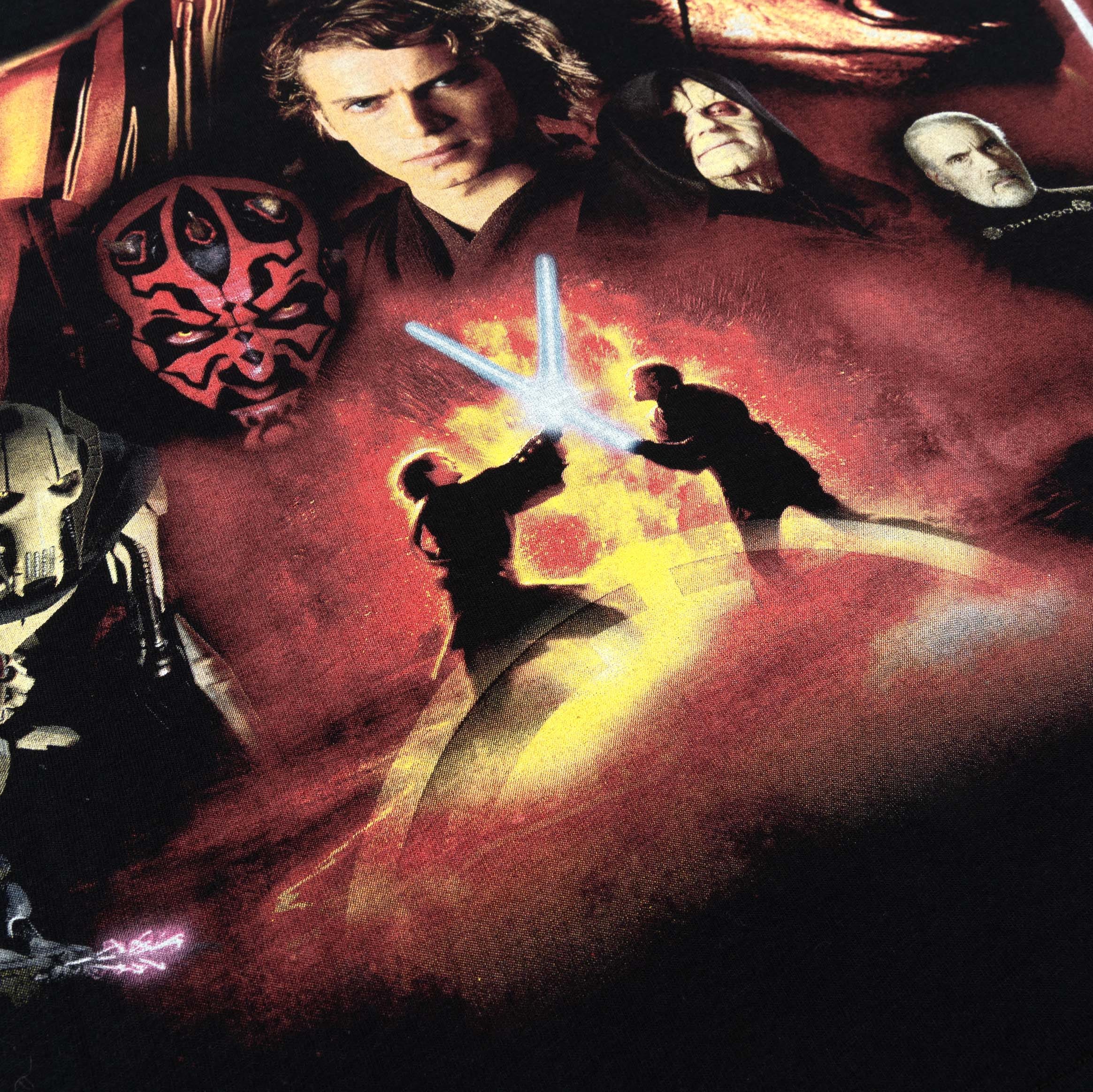 STAR WARS X SP Star Wars By Shoe Palace Empire Mens Short Sleeve Shirt (Black/Red)