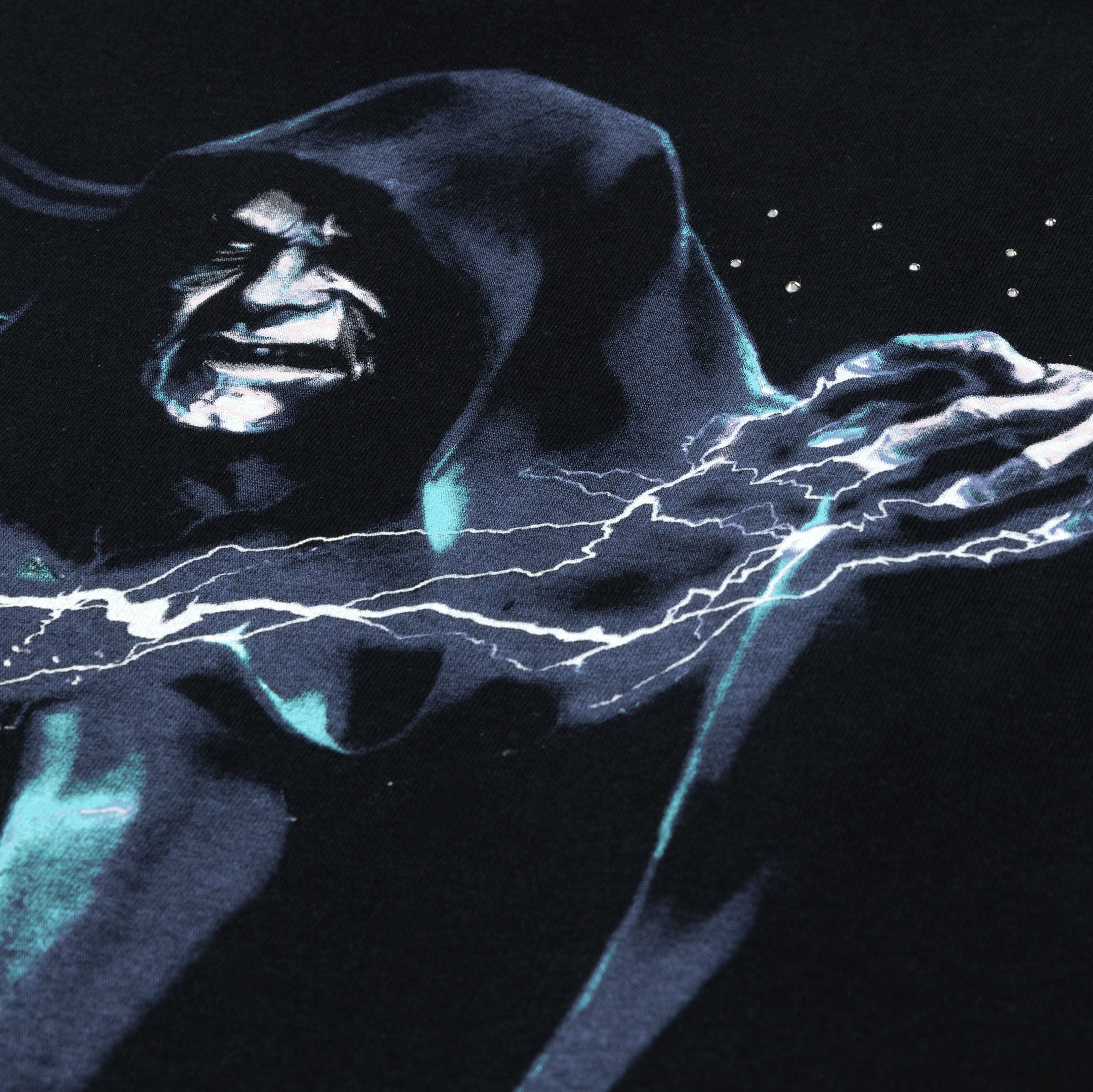 STAR WARS X SP Star Wars By Shoe Palace Palpatine Mens Short Sleeve Shirt (Black/Blue)