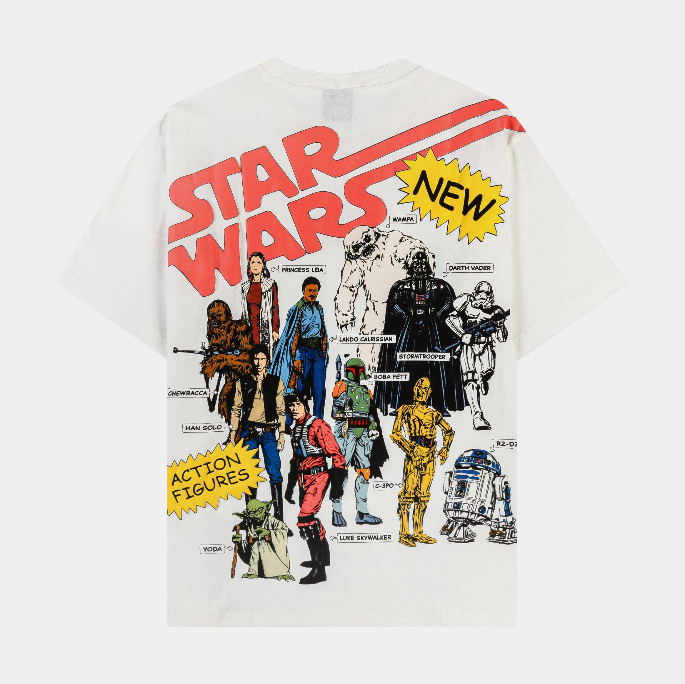 STAR WARS X SP Star Wars By Shoe Palace Characters Mens Short Sleeve Shirt (White/Red)