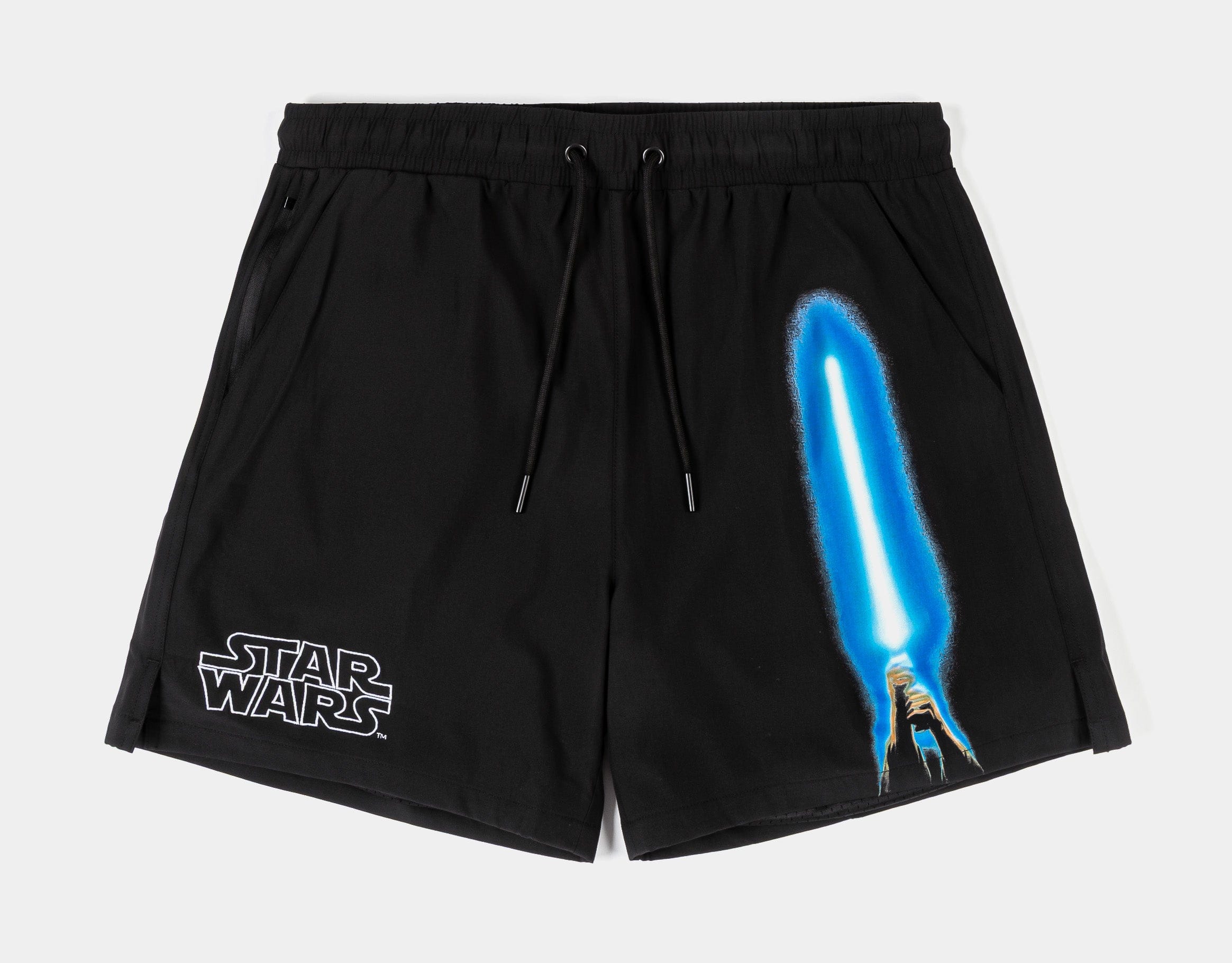 STAR WARS X SP Star Wars By Shoe Palace Jedi Fleece Mens Shorts (Black/White)